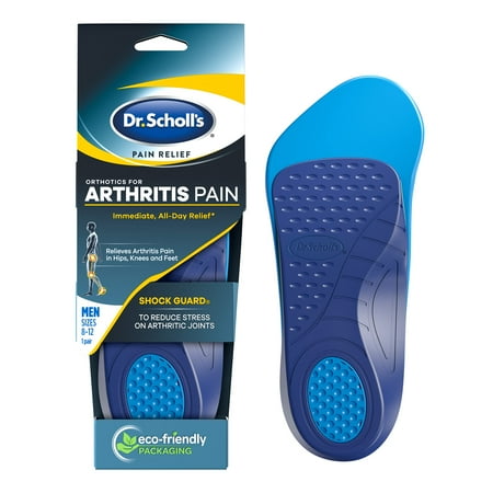 Dr. Scholls Pain Relief Orthotics For Arthritis Pain For Men, Size 8-12, 1 Pair, 3 Pack