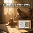thumbnail image 4 of White Pets' Memory Frame, Dual Foldable Paw Print Frame Kit with Soft Clay Impression Pad, Excellent Wood, Transparent Glass, Elegant Home Decor, Unique Personalized Pet Present for Pet Lovers, 4 of 7