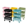 thumbnail image 4 of 1PC 1 12 Dollhouse Miniature Furniture Shelf With Wheels Storage Display Rack, 4 of 6