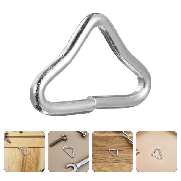 SHOWERORO 80Ud Anillos Triangulares De Repuesto Para En Hierro Plateado Con Resistente Y Seguro