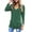 Green, variant on SHIBEVER Women Tops Fall Long Sleeve Tunics Tops Fashion Casual V Neck T-Shirts Cute Buttons Side Tops Black Blouses Size XL