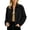 Black #2, variant on Suede Jacket Women Long Sleeve Bomber Jacket Fashion Trendy Laple Button Down Pockets Coat, S-2XL