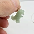 thumbnail image 4 of Aventurine Dinosaur Tyrannosaurus Rex 14Kgf Pendant | 1.5" (Long) | Green |, 4 of 7