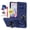 Blue, variant on Kryonix for Motorola Moto Edge 2025 6.7‘’ Case with Screen Protector,Wallet with Card Holder [Store 2 Cards] + 360° Magnetic Rotated Ring Kickstand,Heavy Duty Drop Protection Phone Cover,Violet