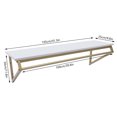 thumbnail image 4 of Miumaeov Gold 41" Wall Mounted Clothes Rack with Shelf Industrial Pipe Coat Hanger, 4 of 9