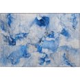 thumbnail image 2 of Addison Rugs Mayfield Washable Transitional Watercolors Navy Rectangle Rug, 1'8" x 2'6", 2 of 5