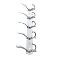 thumbnail image 2 of STRANDCHIC Stainless Steel Coat Hanger Hooks Silver Easy to Clean 5 Integrated Hooks 2Pcs, 2 of 10
