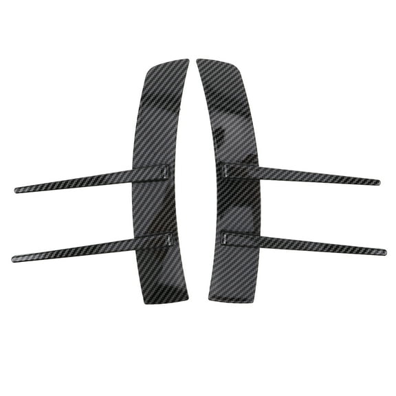 HAKIDZEL Black Side Vents 1 Pair for Car Window Vent and Exterior Accessories 9x6.7x0.4in