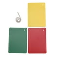thumbnail image 6 of Hyasfey 3 Pcs Soccer Referee Penalty Cards Set Green Red Yellow Cards Football Warning Ejection Delay Cards for Sport Competition Referee Accessories, 6 of 6