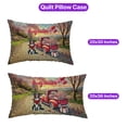 thumbnail image 5 of Be My Valentine's Border Collie Truck Full of Love Flower Balloon Quilt Pillowcase Borders Dog Lovers Gifts Idea Throw Pillow Cover Bed Home Decor - 02029, 5 of 5