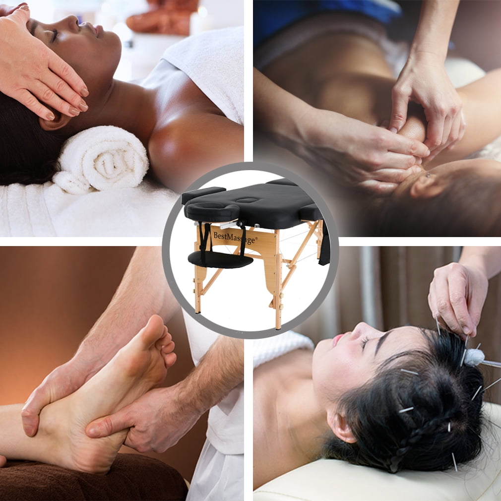 BestMassage New BestMassage Black 77L 3 Pad...