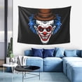 thumbnail image 5 of DouZhe Funny Blue Hair Clown Tapestry Wall Hanging Tapestries Dorm Room Home Decor, 60" x 40", 5 of 7