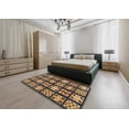 thumbnail image 4 of Ahgly Company Indoor Rectangle Abstract Bakers Brown Abstract Area Rugs, 7' x 10', 4 of 6