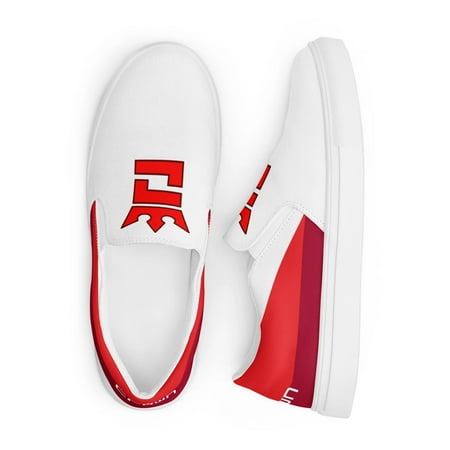 

CROWN Double Red Menâ€™s slip-on canvas shoes