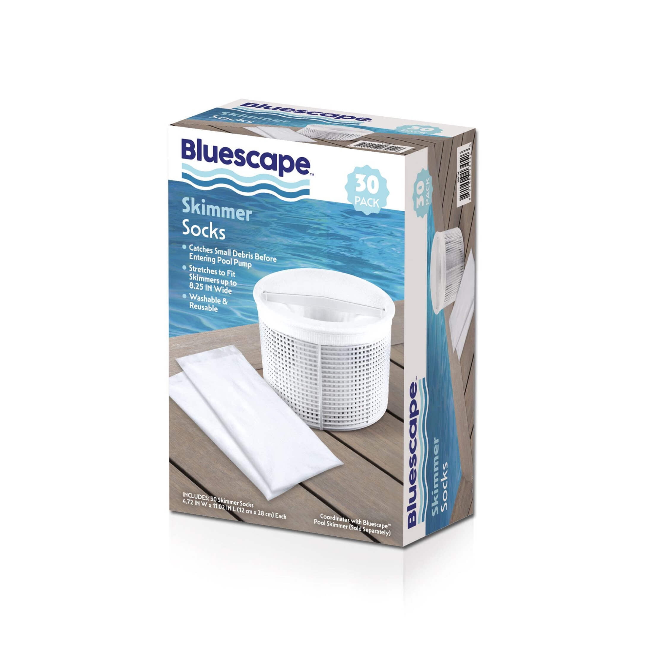 Bluescape Skimmer Socks for Above Ground Pools & In-Ground Pools, 30-Pack