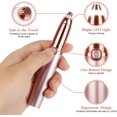 thumbnail image 2 of 2022 Upgraded | Rechargeable Eyebrow trimmer for women & men, Painless & Portable & Precision Electric Trimmer with LED Light, Eyebrow Hair Remover, Eyebrow Razor | Rose Gold, 2 of 2