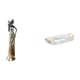 thumbnail image 1 of Elegante escultura de dama africana con bandeja de tocador rectangular nórdica para decoración del hogar, hoteles, comedor, oficina, dormitorio y alma, 1 of 8