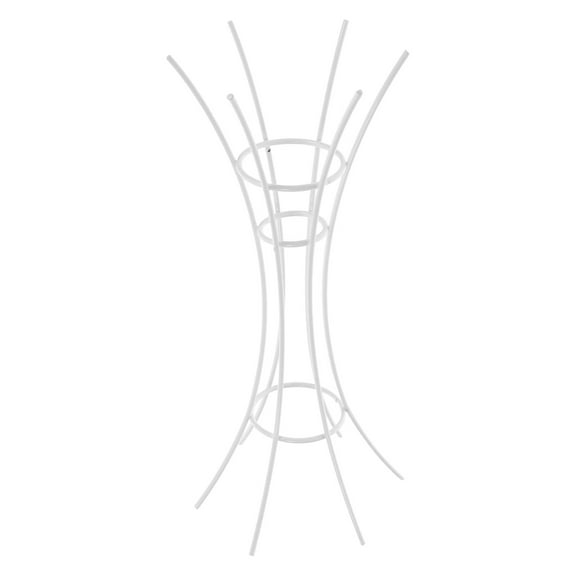 FOMIYES White Iron Plant Holder for Furniture with Delicate Design and Fashionable Style 1 Piece