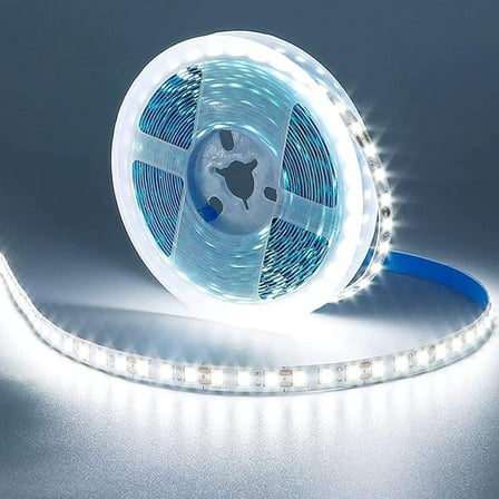 9.84 feet flexible white LED lighting strip, suitable for indoor settings and various festive occasions; stylish lighting device, easy to install, and provides bright and ample lighting effects.