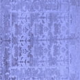 thumbnail image 1 of Ahgly Company Machine Washable Indoor Square Oriental Blue Traditional Area Rugs, 6' Square, 1 of 4