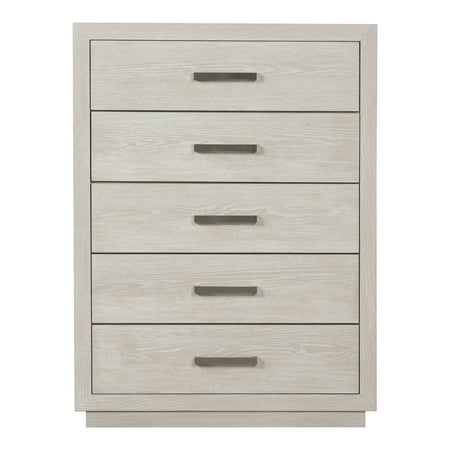 Furniture of America Sorien Modern Wood 5-Drawer Vertical Dresser Light Gray