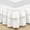 White, variant on MarryLane 16" Drop Elastic Ruffle Bed Skirt - Double-Layer Black Dust Ruffle for Twin/Full/Queen/King Beds, Soft Machine-Washable Fabric, Easy Install Country Style Bedroom Decor
