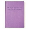 Eccolo Purple Embossed Memories Leather Journal - Lined
