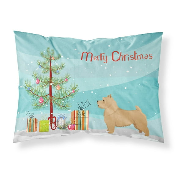 Norwich Terrier Christmas Tree Fabric Standard Pillowcase