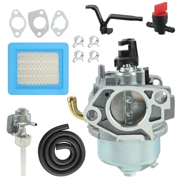 Carburetor Kit for 6250 8500 Watt Generator 030594A 030594 592929 Replacement Parts - 12 Piece Set with Air Filter, Fuel Hose, Washers, Clamps, Fuel Filters