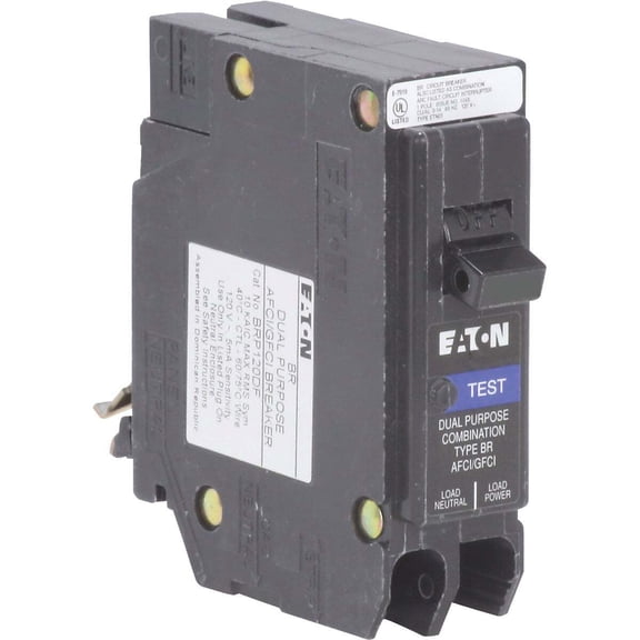 Eaton BR 20 Amp 1-Pole Dual Function Circuit Breaker - BRP120DF