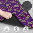 thumbnail image 2 of Daiia Carnival Masks and Beads Printed Car Floor Mats Set of 4, Durable Non Slip Auto Floor Carpet, Car Interior Carpets Proof Foot Pads Anti-Slip Cushion Automoetive Accessories, 2 of 6