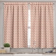 thumbnail image 2 of Ambesonne Abstract Valance & Curtain, Rounded Small Shapes, 55"x24", Red Cream, 2 of 6