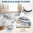 thumbnail image 3 of Garvee 2'x6' Modern Abstract Runner Rug Washable Rug with Non Slip Backing, Low Pile Stain Resistant Indoor Carpet for Hallway Bedroom Kitchen, Light Gray, 3 of 7
