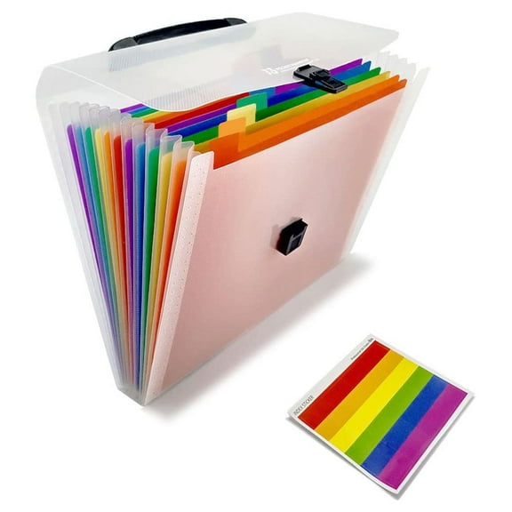 Tzgsonp A6 Expanding Coupon Organizer 13 Pockets, 12 Labels