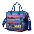 thumbnail image 1 of Summer Beach Palm Trees Insulated Lunch Bag – Waterproof Reusable Lunch Tote with Tropical Pattern, Large Capacity Cooler Bag for Work, Outdoor, Beach Use, 1 of 5