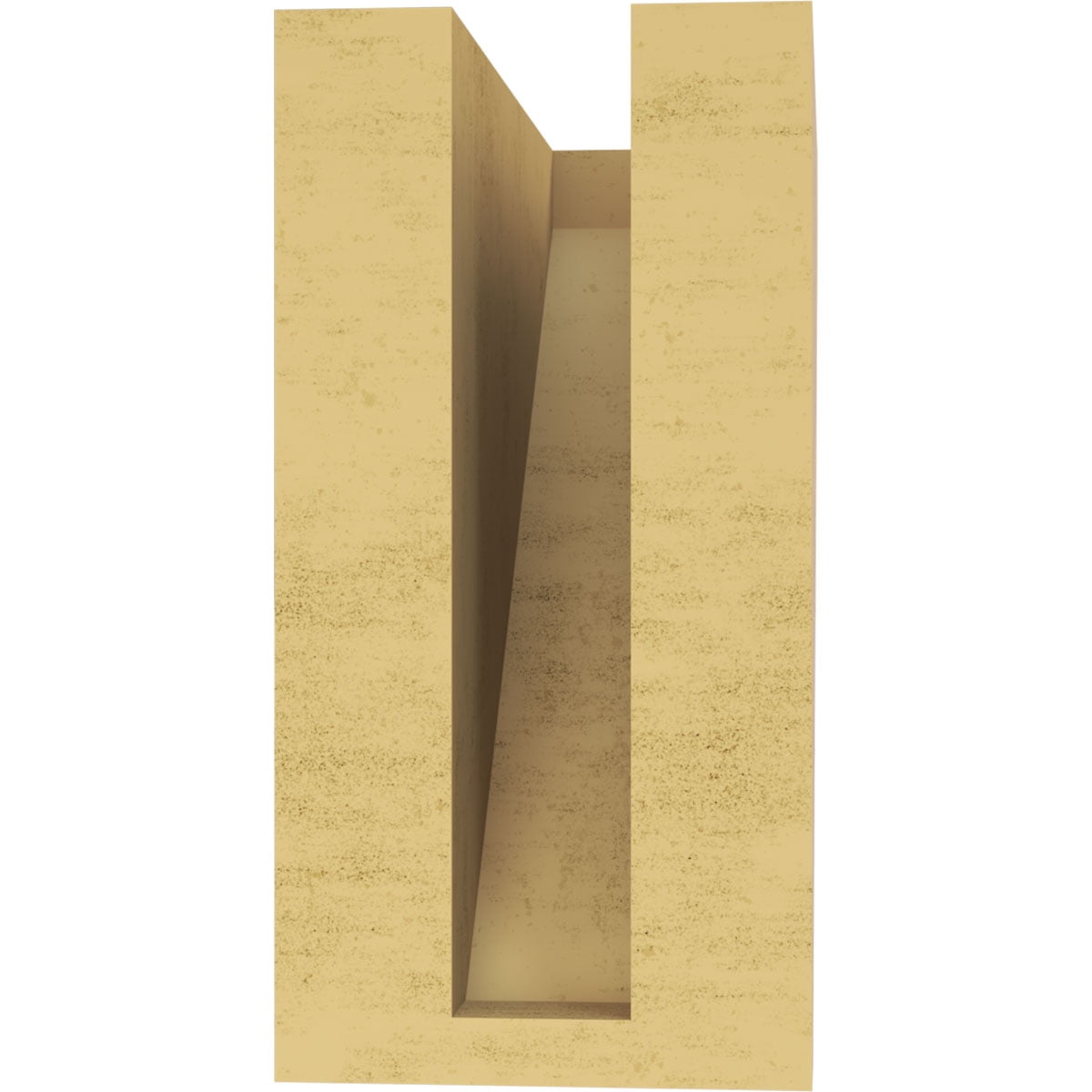 3"W x 6"D x 6"H Classic Concord Rough Cedar Woodgrain TimberThane Corbel, Primed Tan