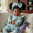 thumbnail image 2 of Muñeca Reborn BABESIDE Relike Black de 50 cm con kit de alimentación, 2 of 7