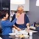 thumbnail image 3 of Cotton Adults Bib Blue for Wearing Easy for Seniors No More Wet Clothes, 3 of 5