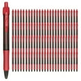 thumbnail image 1 of mingtron Stylos Gel, Lot de 100 Stylos Rouges Pointe Fine, Stylos à Encre Anti-Bavure pour Main Gauche, Stylos à Clic en Vrac, Stylos à Bille Roulante Rétractables pour une Écriture Fluide, 0,5 mm, Encre Rouge, 1 of 4