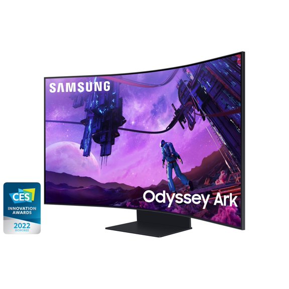 Open Box Samsung LS55BG970NNXGO Odyssey Ark 4K UHD 165Hz 1ms Quantum Mini-LED Curved Gaming Screen with 1 Year CPS Premium Warranty Pack