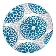 thumbnail image 2 of Modern Floral Circles Design Area Rugs 6' 6" Blue (6' 6" Diameter), 2 of 2