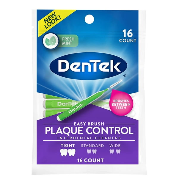 DenTek Easy Brush Interdental Cleaners Brushes Between Teeth Tight