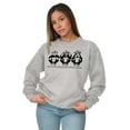 thumbnail image 4 of See Hear Speak No Evil Inspirational Unisex Plus Fleece Graphic Sweatshirt Brisco Brands 5X, 4 of 5