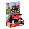 Wooden Railway Battery Powered Engine No. 1 Kids Train Set, Features a battery powered engine for your childs railway By Hape