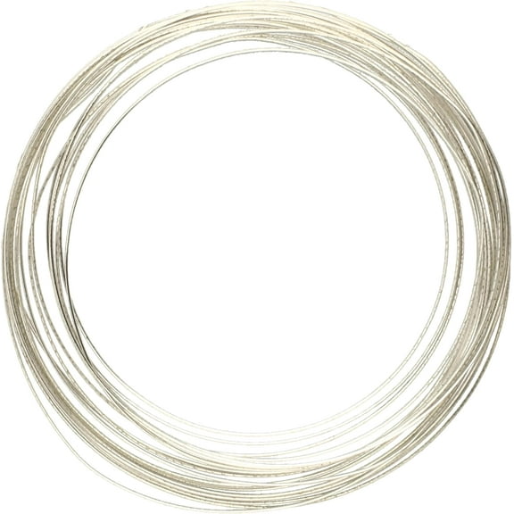 The Beadsmith Half-Round Craft Wire – Soft Temper Jewelry Wire, Silver Color, 16 Gauge, 4 Yards