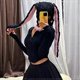 thumbnail image 5 of Cozy Bunny Balaclava Hat with Ears Winter Warm Beanie with Fluffy Scarf, Hooded Knit Hat with Face Ski Mask for Women Girls, 5 of 5