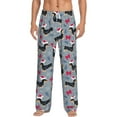 thumbnail image 2 of Lsque Christmas Hat Dachshund Print Men's Pajama Pants, Lounge Pant - Comfortable Home Wear,Elastic Waistband, Stylish Design-X-Large, 2 of 9