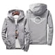 thumbnail image 3 of Chaqueta Bomber con capucha y cremallera para hombre, último estampado de patrón Mini Cooper, cortavientos informal Xipper, coche de moda, primavera y otoño, 3 of 5