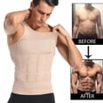 thumbnail image 2 of Be-In-Shape Hombres Adelgazamiento Body Shaper Cintura Entrenador Chaleco Control de barriga Postura Camisa Corrección de espalda Abdomen Tank Top Shaperwear Tan Jianjun unisex, 2 of 2