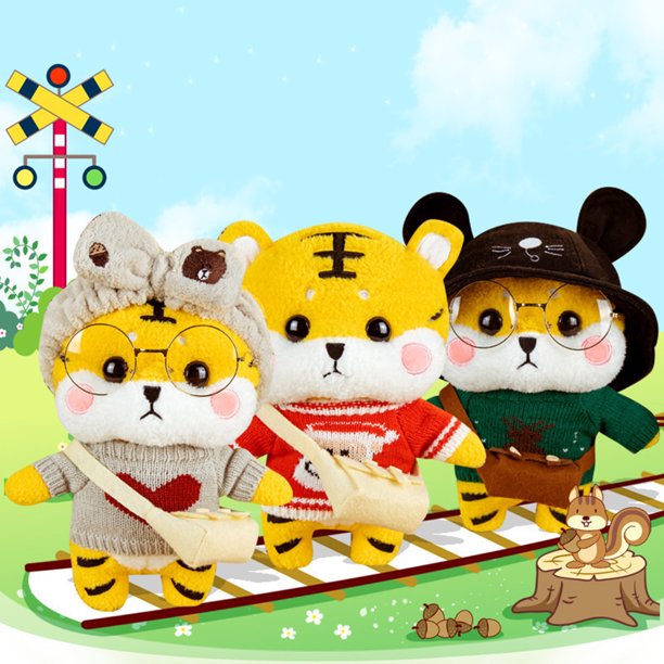 Gwong Juguete Año Nuevo Chino Tiger Festivo Año Nuevo Anticristo Regalo 2022 Colección China Zodiaco Tigre Peluche de juguete para decoración Gwong 30013676